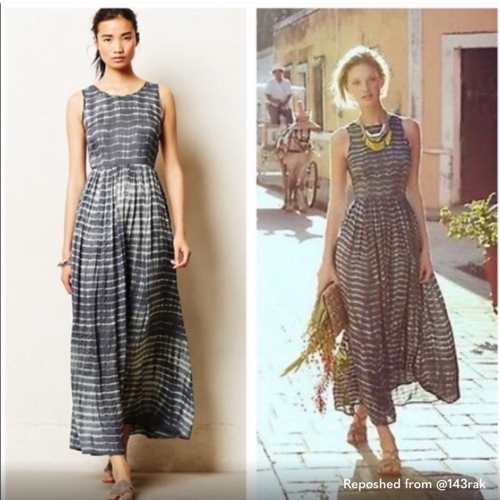 Neuw (Anthropologie brand) Tie-Dye Maxi Dress